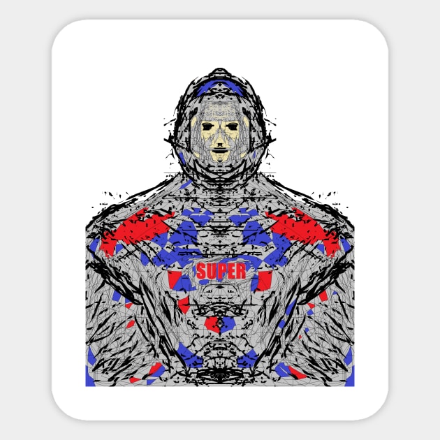 Super Hero Sticker by AbstractDigitalArt